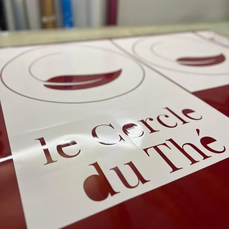 a close up of a sign