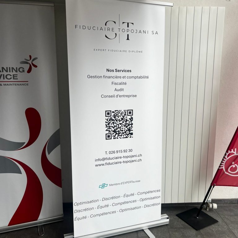 travaux pour Fiduciaire Topojani - impression papier